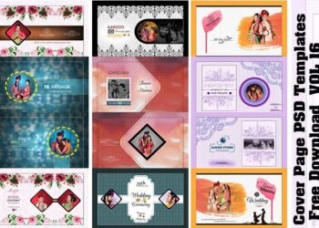 New Premium Album Design Cover PSD Template 12x18 2023 Vol 01 - PsdAdda