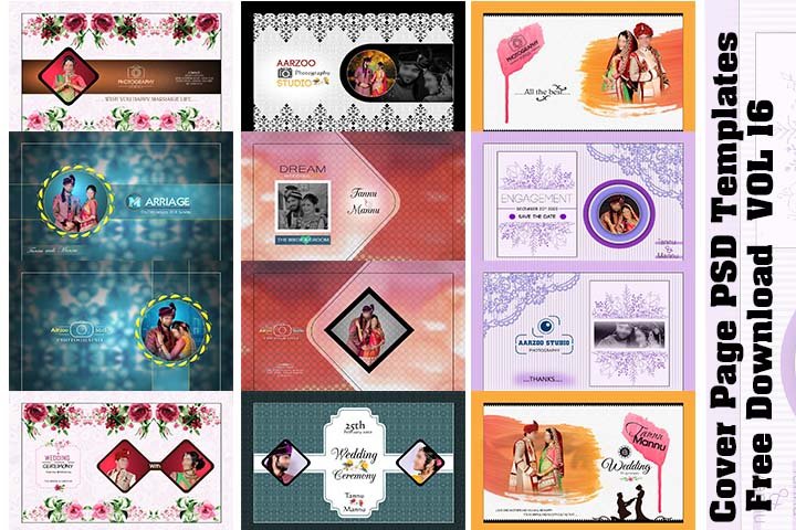 How to create wedding album design in Photoshop, 1st page of album, 12x18