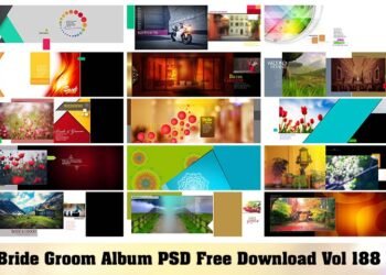 Bride Groom Album PSD Free Download Vol 188
