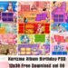 Karizma Album Birthday PSD 12x36 Free Download vol 06