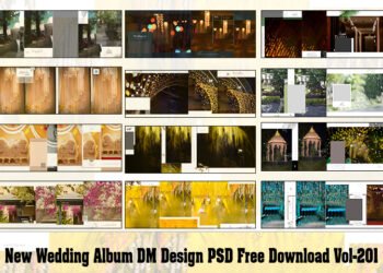 New Wedding Album DM Design PSD Free Download Vol-201