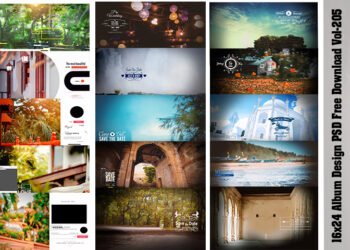 16x24 Album Design PSD Free Download Vol-205