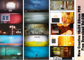 New Creative 16x24 Album PSD Free Download Vol-206