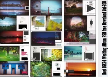 Best 16X24 Wedding Album PSD free Download Vol-208