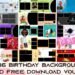 12x36 Birthday Backgrounds PSD Free Download vol 07