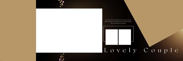 Unique Wedding Album PSD Templates 12x36 Vol 137