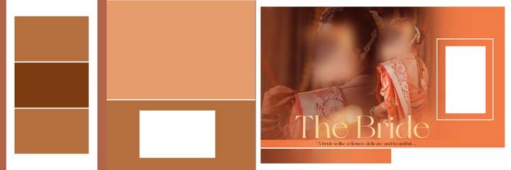 Unique Wedding Album PSD Templates 12x36 Vol 137