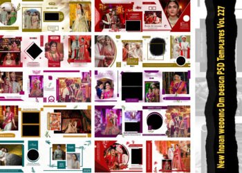 New Indian wedding Dm design PSD Templates Vol 227