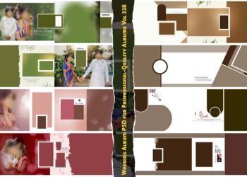 Wedding Album PSD for Professional-Quality Albums Vol 228