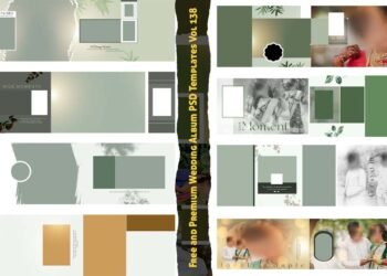 Free and Premium Wedding Album PSD Templates Vol 138