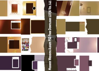 Modern Wedding Album PSD Free Download 12X36 Vol 141