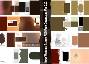 New Wedding Album PSD Free Download Vol 242