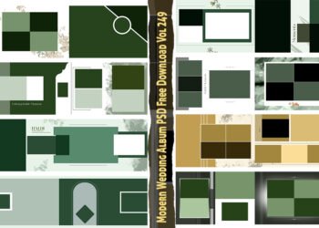 Modern Wedding Album PSD Free Download Vol 249