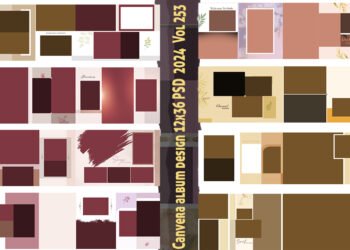 Canvera album design 12x36 PSD 2024 Vol 253