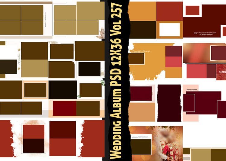 Wedding Album PSD 12X36 Vol 257