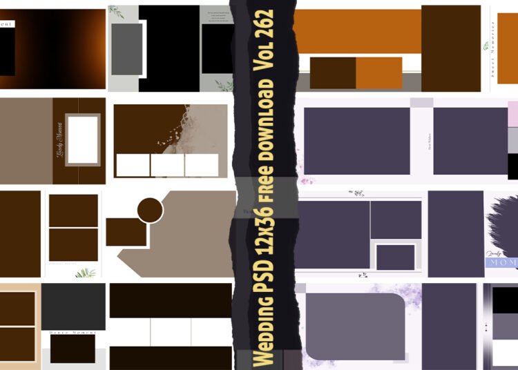 Wedding PSD 12x36 free download Vol 262