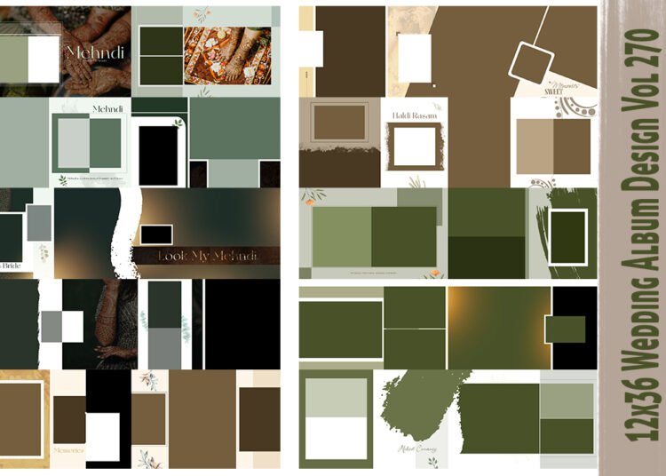 12x36 Wedding Album Design Vol 270