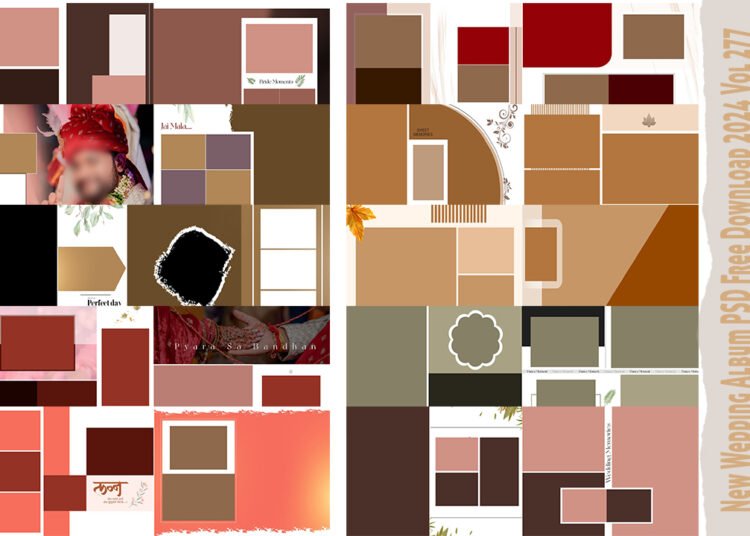 New Wedding Album PSD Free Download 2024 Vol 277