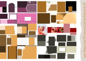 Luxury Wedding Album PSD Templates 12x36 Free Download Vol 278