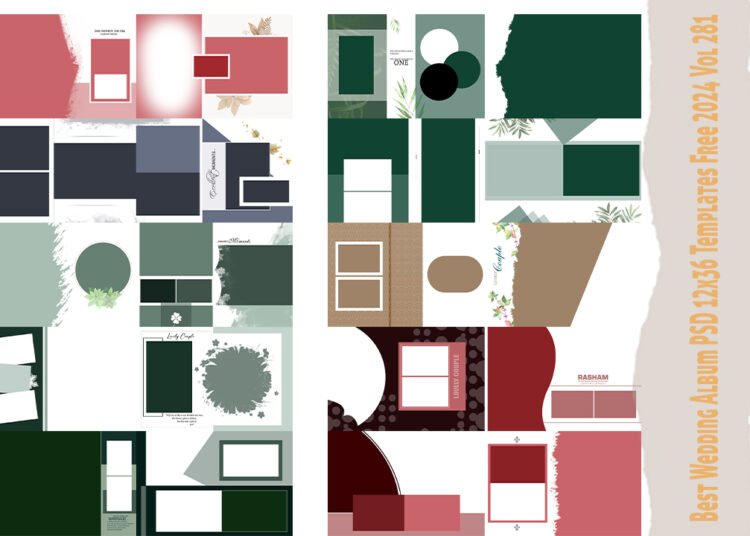 Best Wedding Album PSD 12x36 Templates Free 2024 Vol 281
