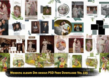 Wedding album Dm design PSD Free Download Vol 225