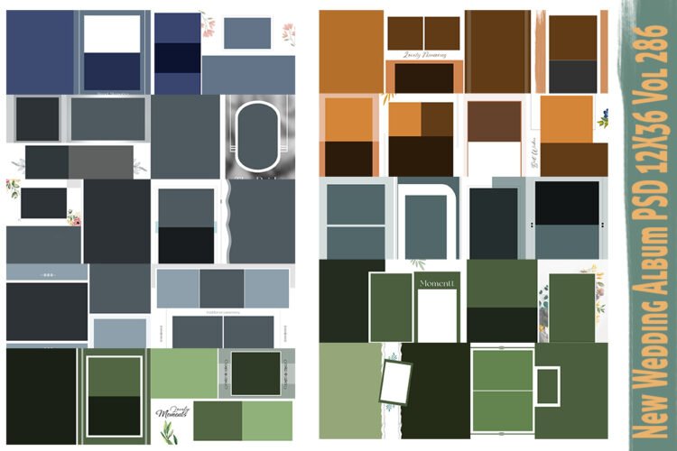 New Wedding Album PSD 12X36 Vol 286