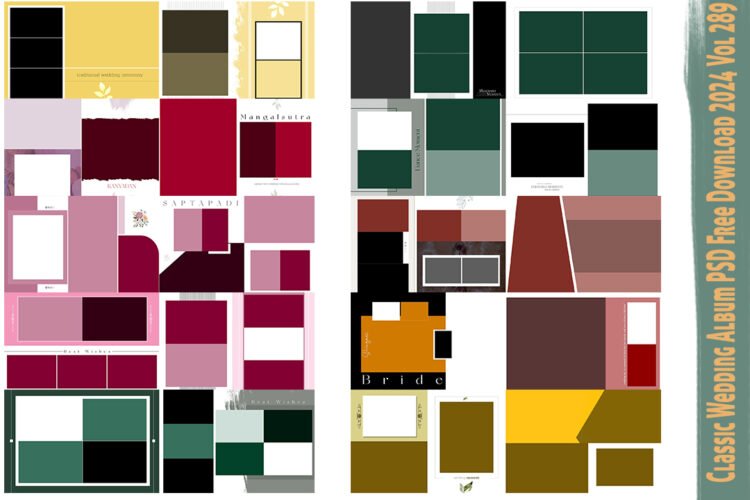 Classic Wedding Album PSD Free Download 2024 Vol 289