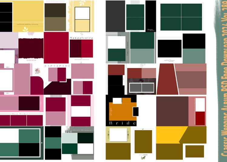 Classic Wedding Album PSD Free Download 2024 Vol 289