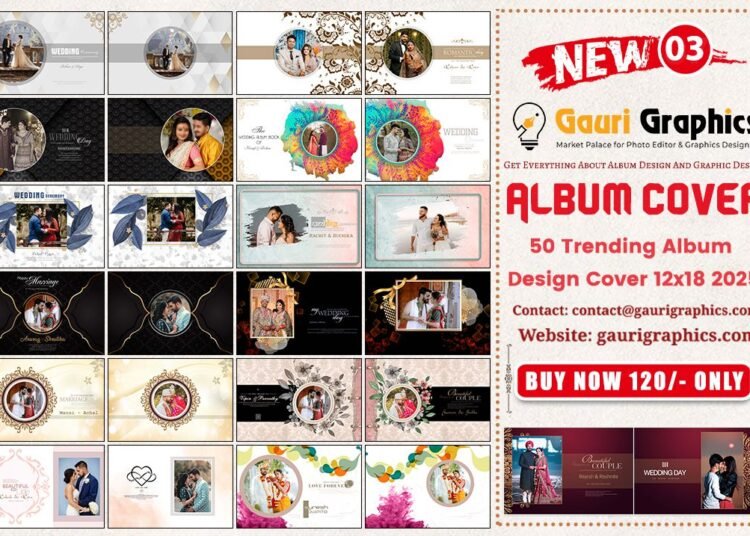 50 New Album Cover PSD Template 12×18 2025 Vol 03