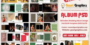 100 Latest Wedding Album Design Psd Template 12x36 2025